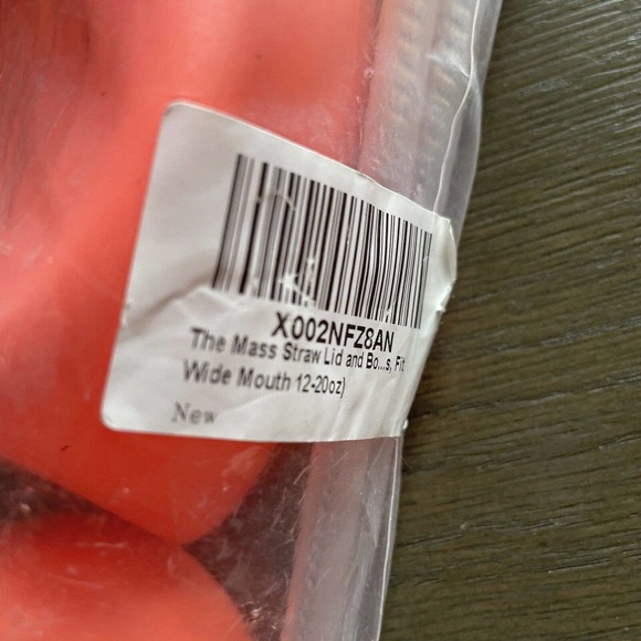 Straw Lid Boot Straws 12-24oz for Wide Mouth Insulated Water Bottle Peach Orange - Picture 2 of 6